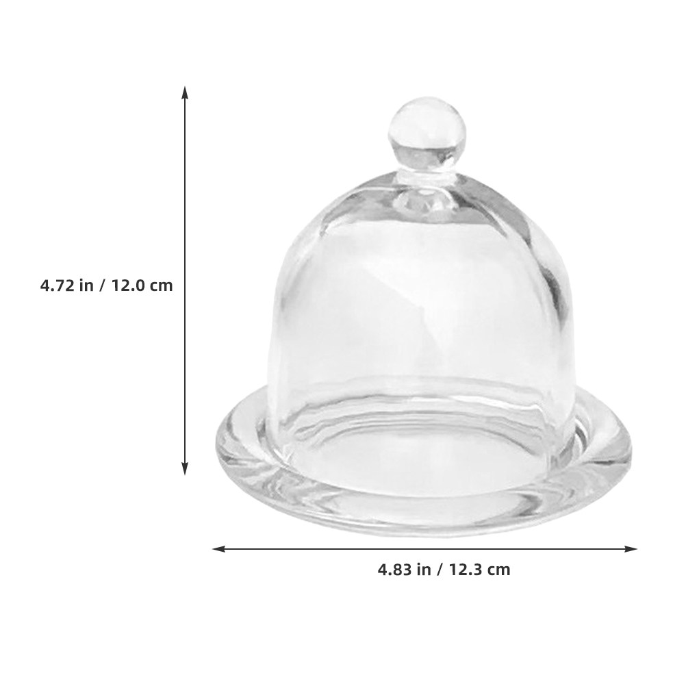2 Stück Mini-Glas-Kuchenstände – Plastic Dome Clear Bewertung und Preis