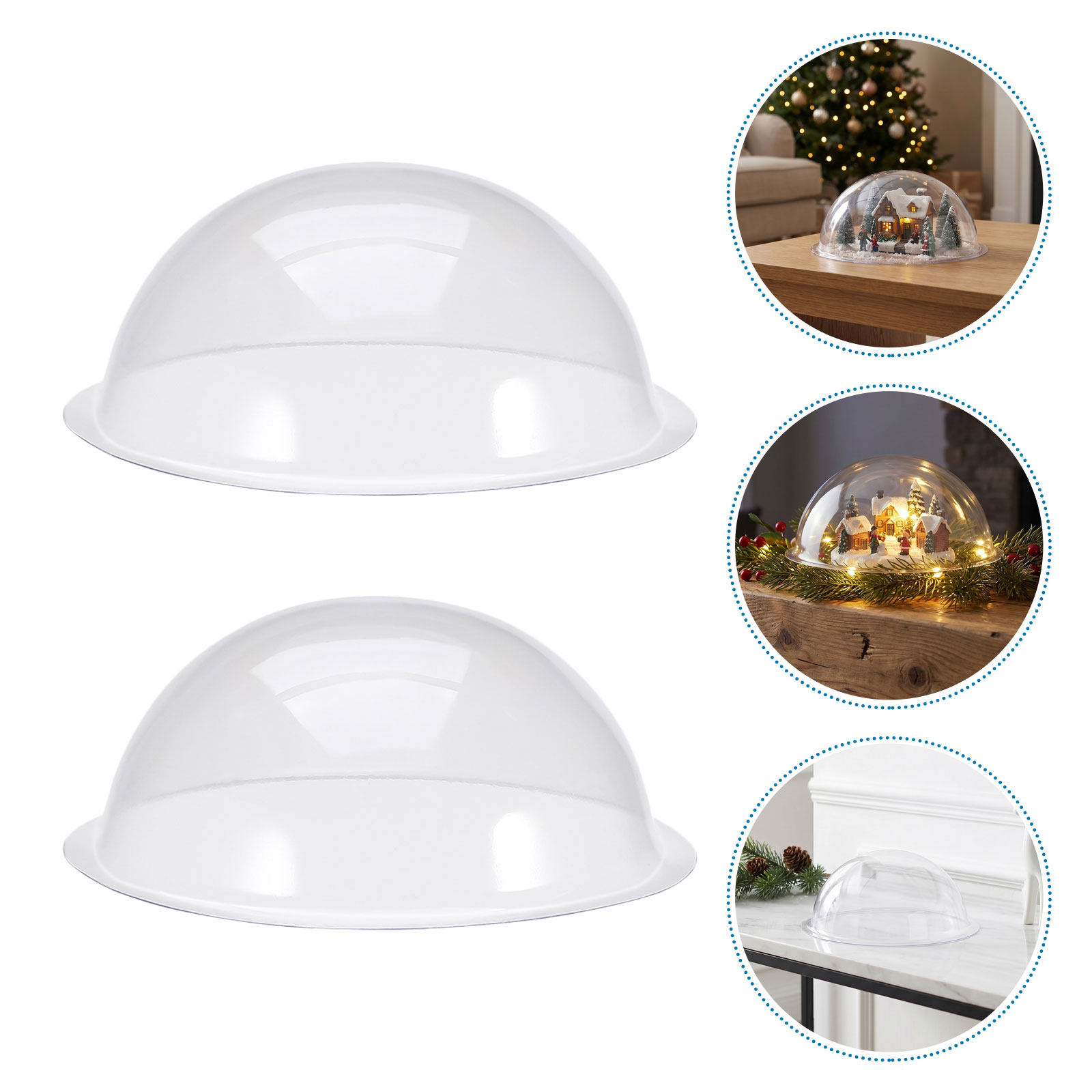 18 Stück durchsichtige Kunstst – Plastic Dome Clear Bewertung und Preis